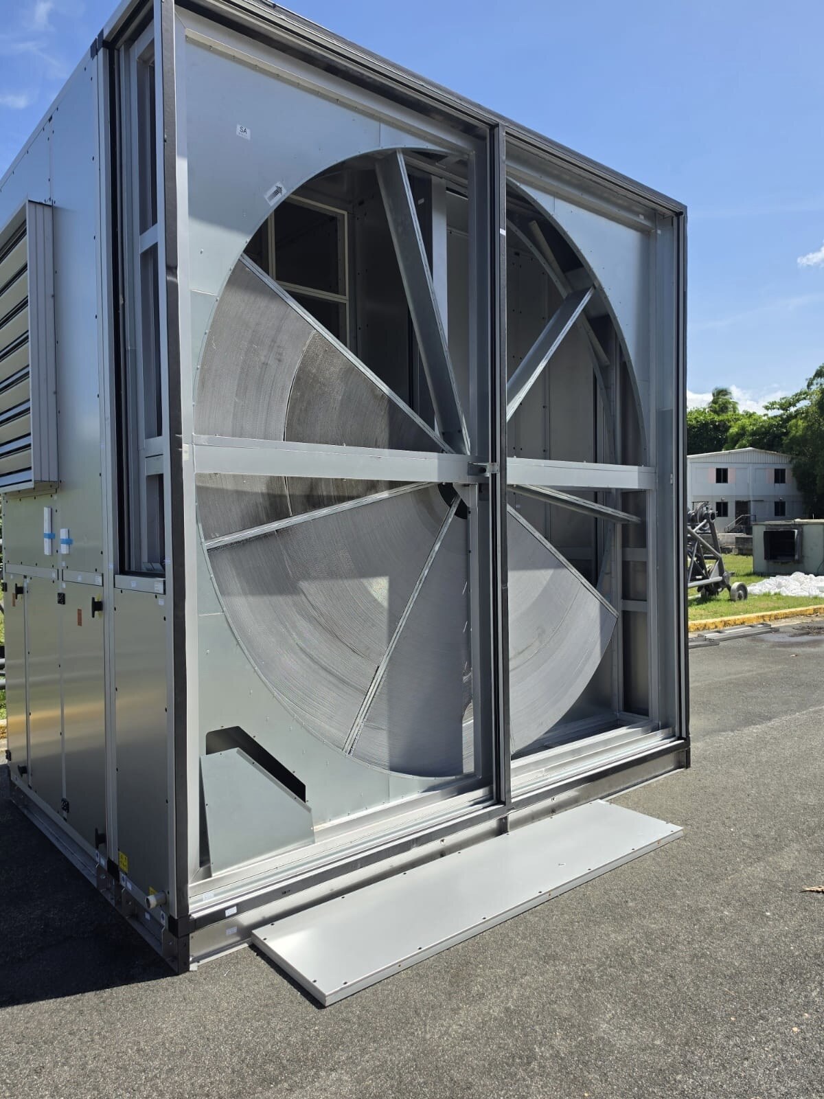 Energy recovery wheel section assembled for a healthcare facility